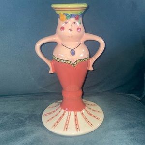 Pfaltzgraff Pistoulet pattern candlestick holder -one